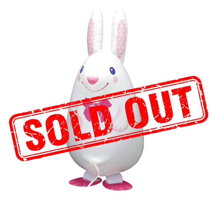 White Rabbit Walking Pet Animal Balloon